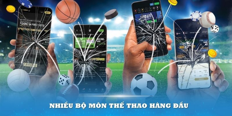 Sảnh chơi mang đến nhiều bộ môn thể thao hàng đầu cho bạn lựa chọn